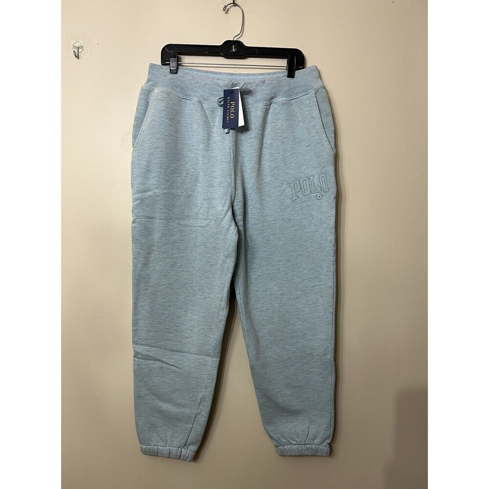 Vintage Polo Ralph Lauren Mens M Sweatpants The Big Fit Joggers Light Blue NWT